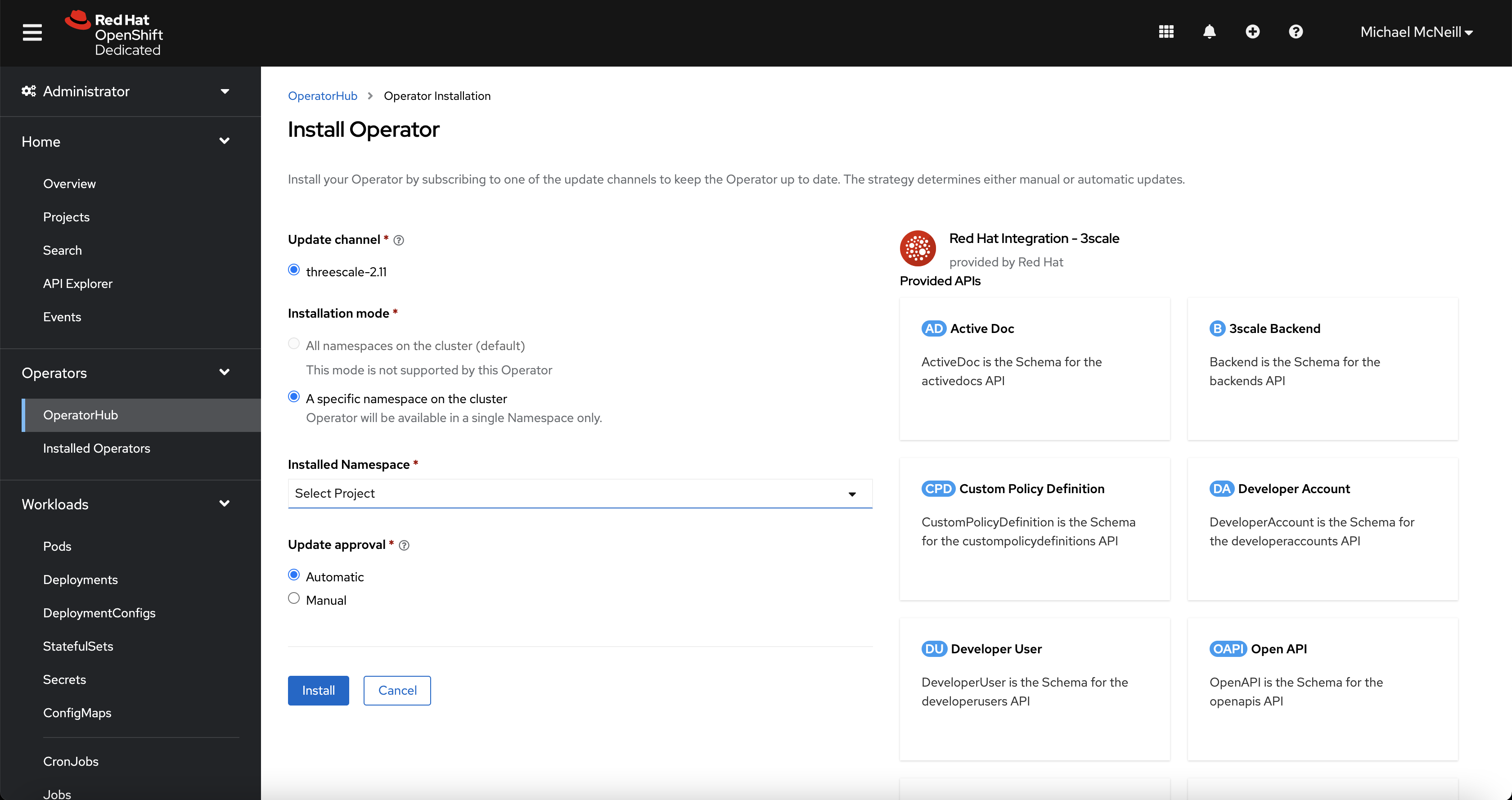 Operator Installation Flow